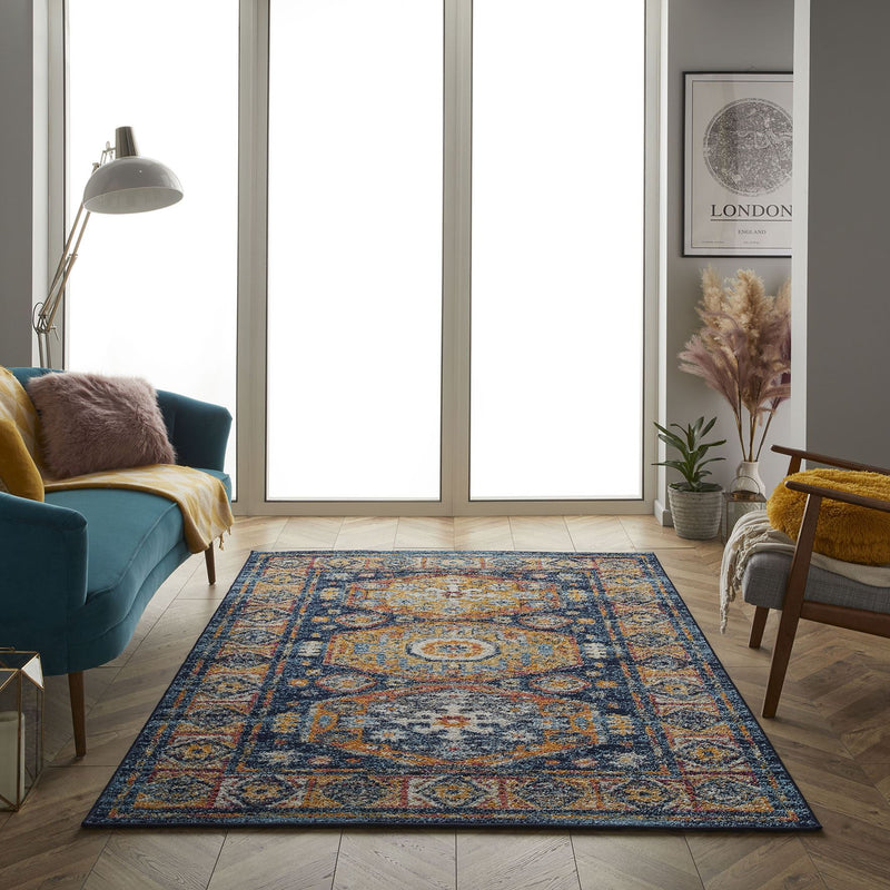 Gilbert 8021 M Traditional Medallion Rugs in Multi
