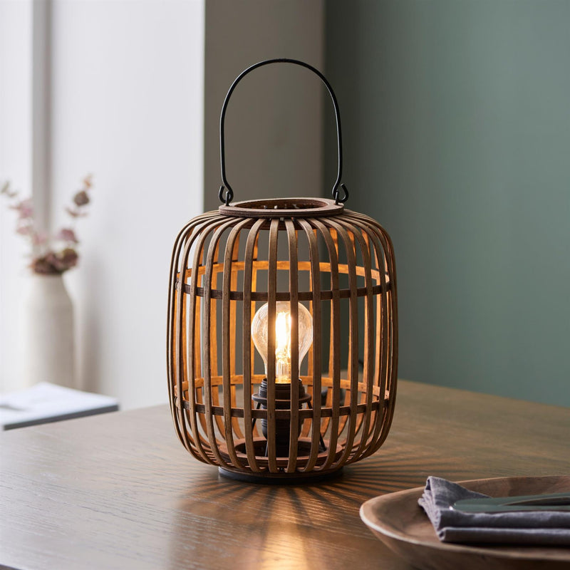 Mirai Natural Bamboo Lantern Table Lamp