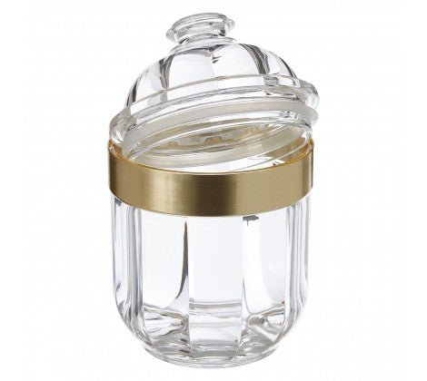Small Gold Acrylic Canister