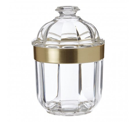 Small Gold Acrylic Canister