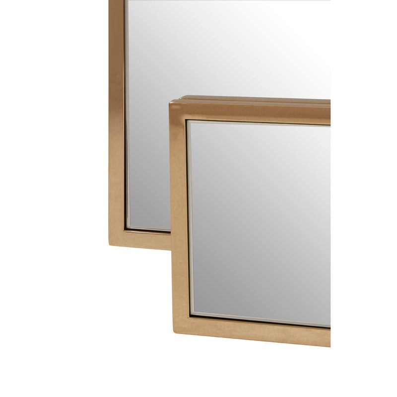 Gold Abstract Wall Mirror