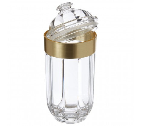 Large Gold Acrylic Canister
