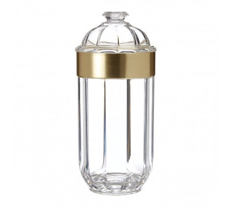 Large Gold Acrylic Canister