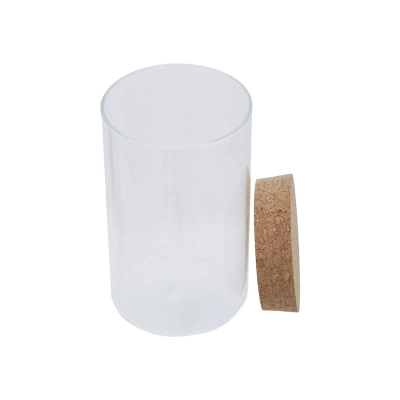 1L Cork Lidded Glass Jar