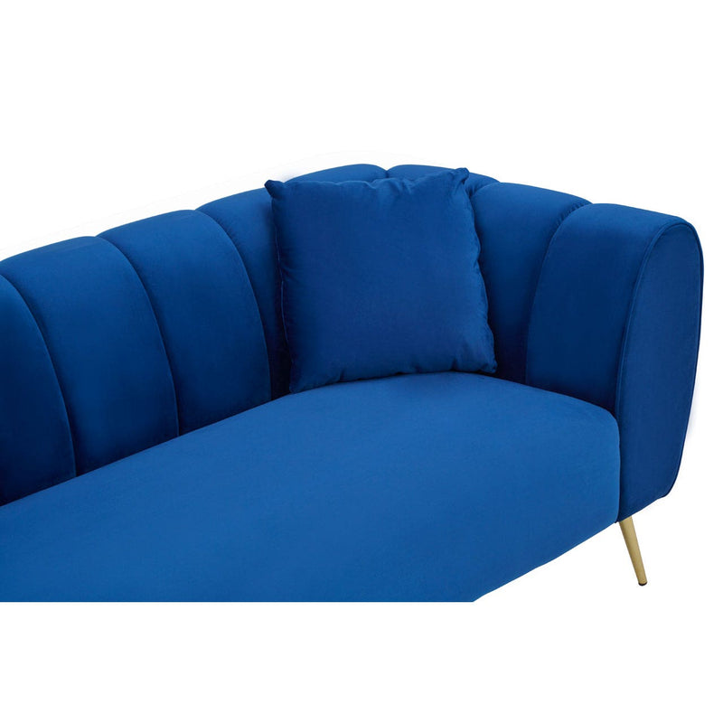 3 Seat Midnight Blue Velvet Sofa