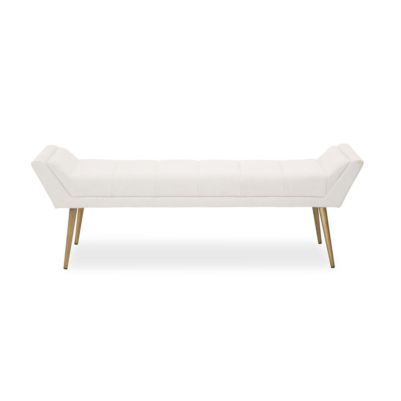 Neutral Bench With Brass Legs