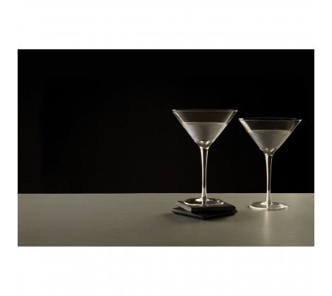 Silver strip Cocktail Glasses