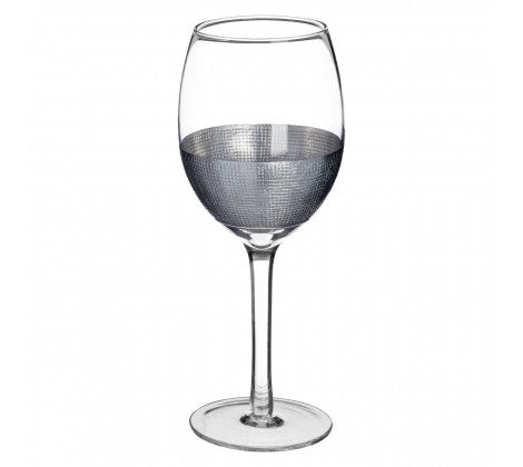 Silver Strip Wine Glasses