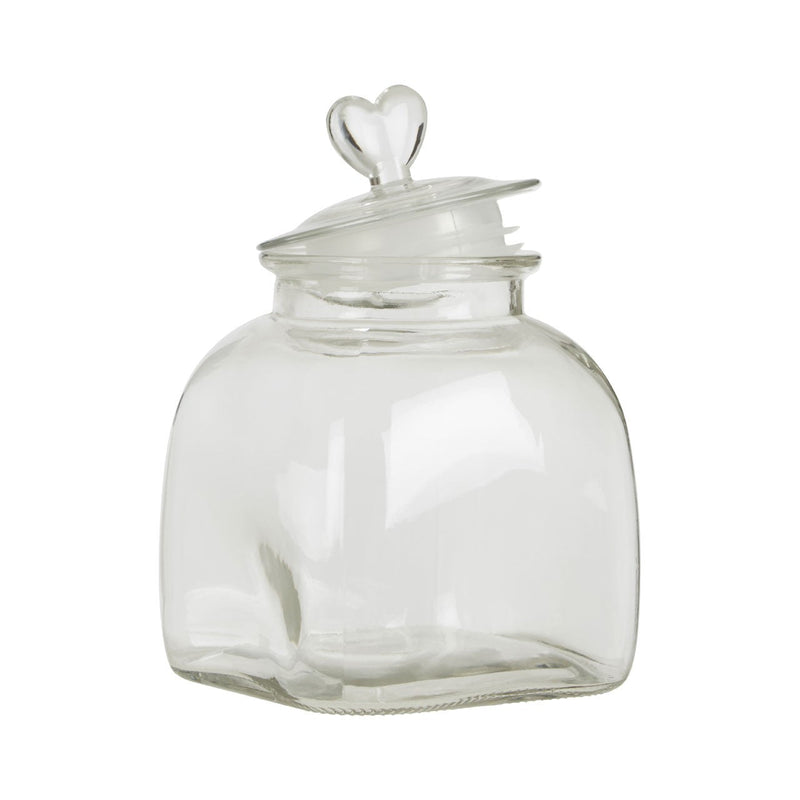 Small Love Heart Glass Storage Jar