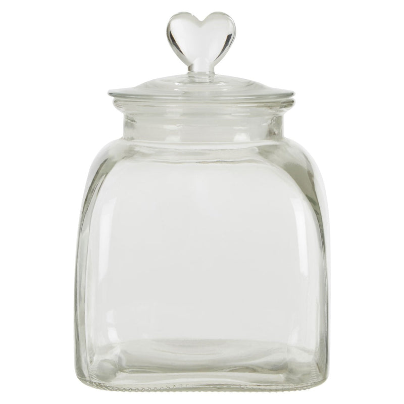 Small Love Heart Glass Storage Jar